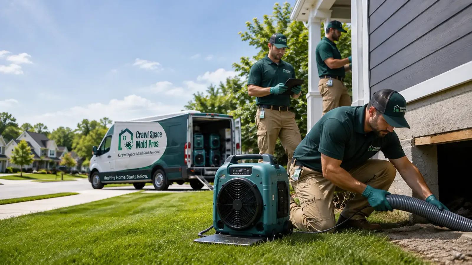 Crawl Space Mold Removal in Langdon, ND